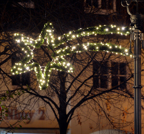 Laternenmotiv für Weihnachtsbeleuchtung in Städten und Kommunen